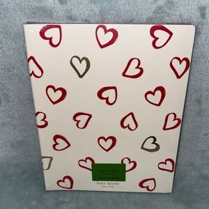 kate spade Red and Tan Heart Notebook